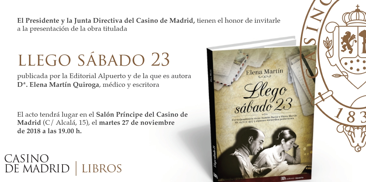 Presentación de "Llego sábado 23" en el Casino de Madrid