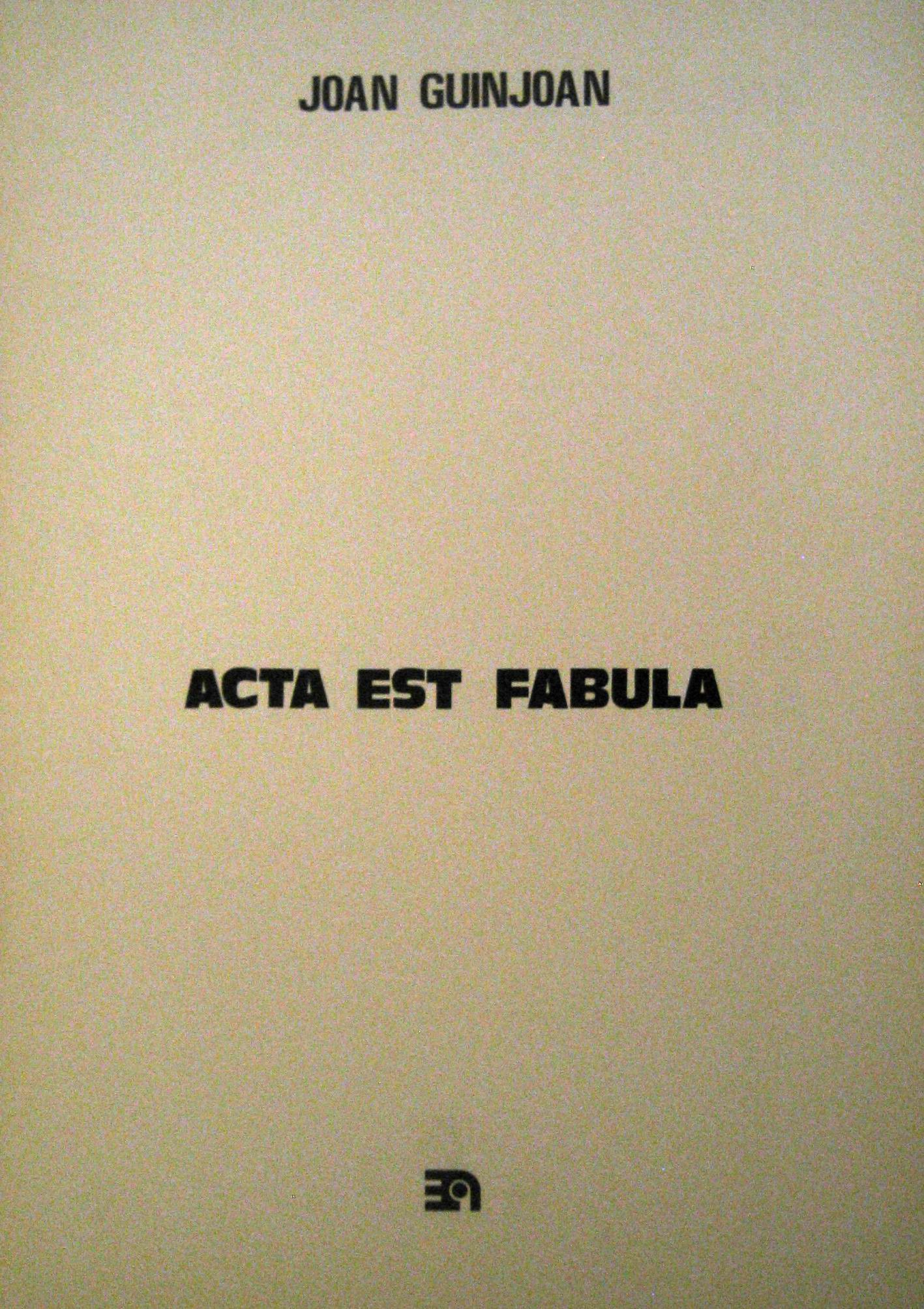Acta est fabula
